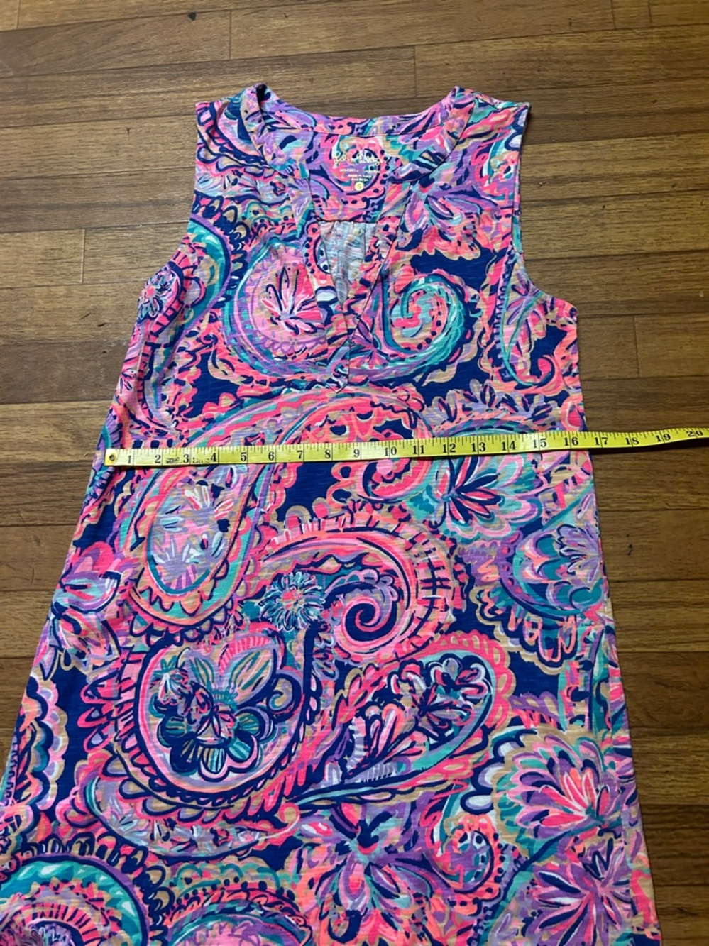 Lilly Pulitzer Multicolor Paisley Shift Dress — Pink, Navy & Turquoise - Picture 4 of 6
